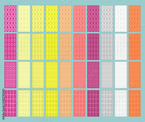 Multicolored chocolate bars