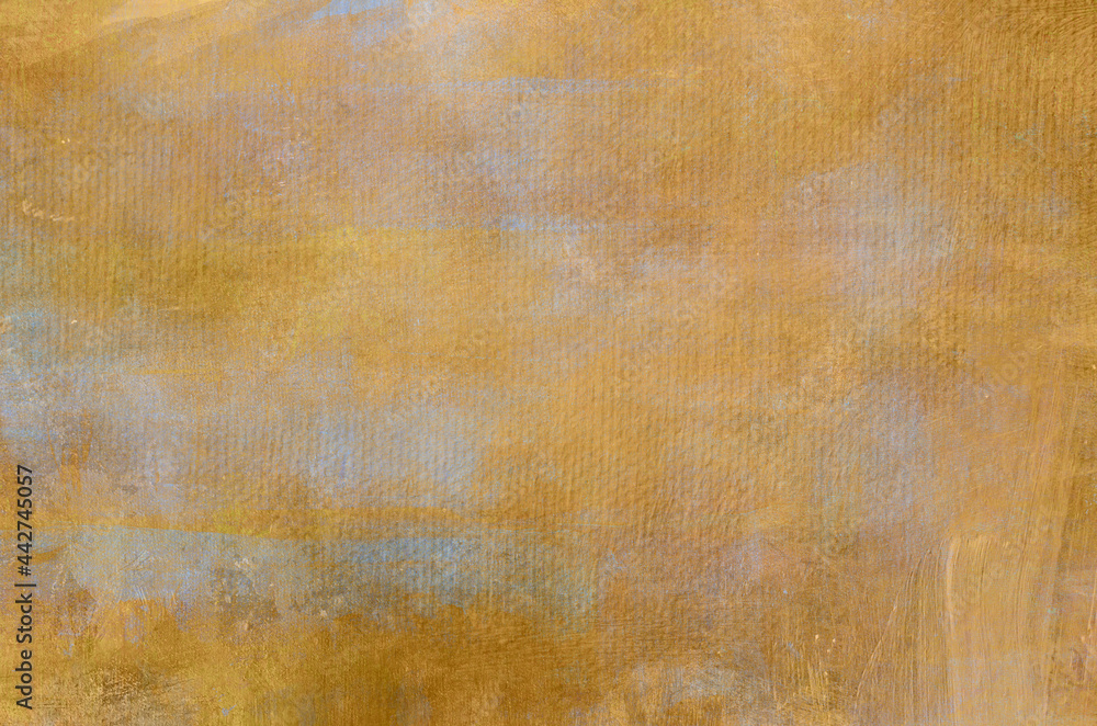 Golden abstract painting background