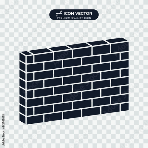 wall icon symbol template for graphic and web design collection logo vector illustration
