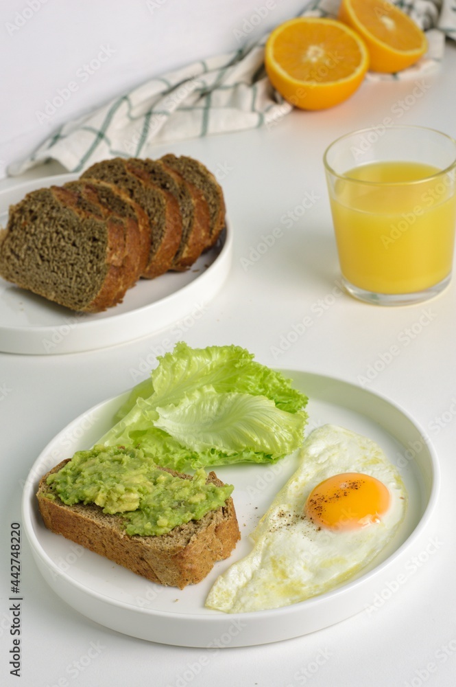 fried egg and toast fried egg and toast