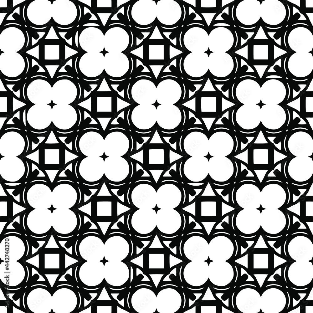 floral seamless pattern background.Geometric ornament for wallpapers and backgrounds. Black and white
pattern. floral seamless pattern background.Geometric ornament for wallpapers and backgrounds. Black and white
pattern.