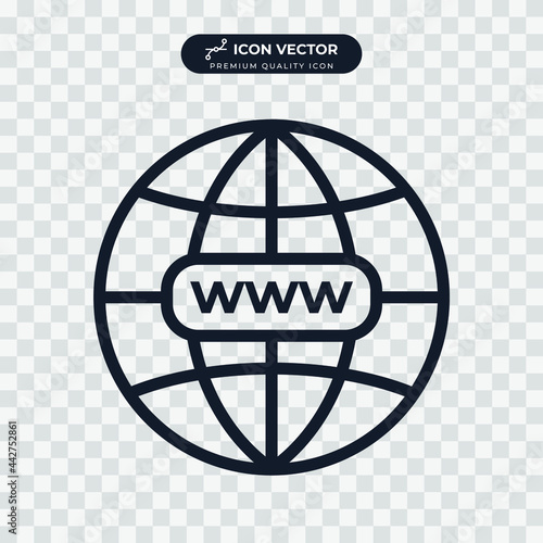 go to web icon symbol template for graphic and web design collection logo vector illustration