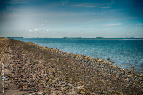 Shore of the former Oosterschelde estuary near the village of Sint-Annaland (Tholen) in the Dutch province of Zeeland.