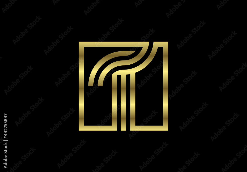 Golden Capital Lines Letter T. Creative Line Letters Design, Graphic Alphabet Symbol For Logo, Poster, Invitation. Vector Illustration Golden Capital Lines Letter T. Creative Line Letters Design, Graphic Alphabet Symbol For Logo, Poster, Invitation. Vector Illustration