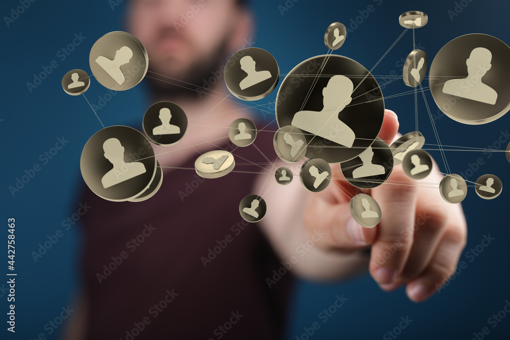 Abstract technology group and data Abstract technology group and data