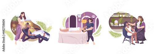 Alternative Medicine Flat Concept