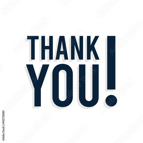 Thank you speech bubble illustration