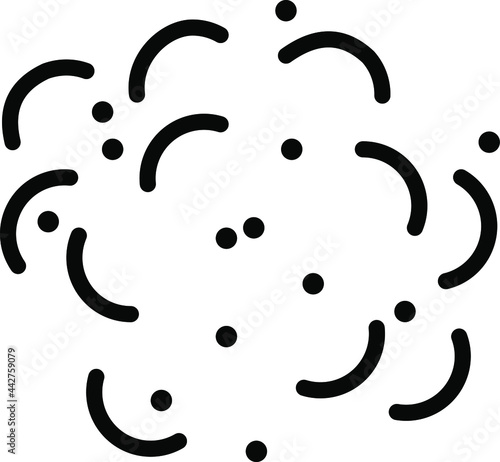 Dust icon , vector illustration