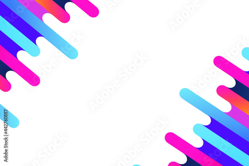 Minimal abstract colorful geometric background design, vector illustration flat design. Liquid paint colorful abstract for banner, card, poster, flyer.