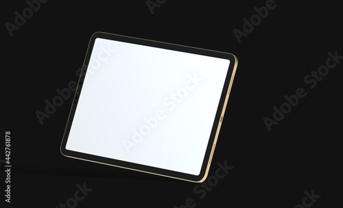  tablet pc, isolated on 3d background