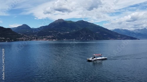 Landscape of Lake Como near Bellagio, north Italy