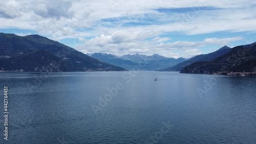 Landscape of Lake Como near Bellagio, north Italy