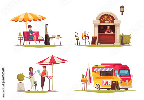 Street Cafe Concept Compositions