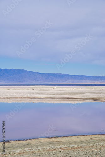 Drought conditions in the American Southwest - empty reservoir...