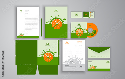 Branding stationery design for business