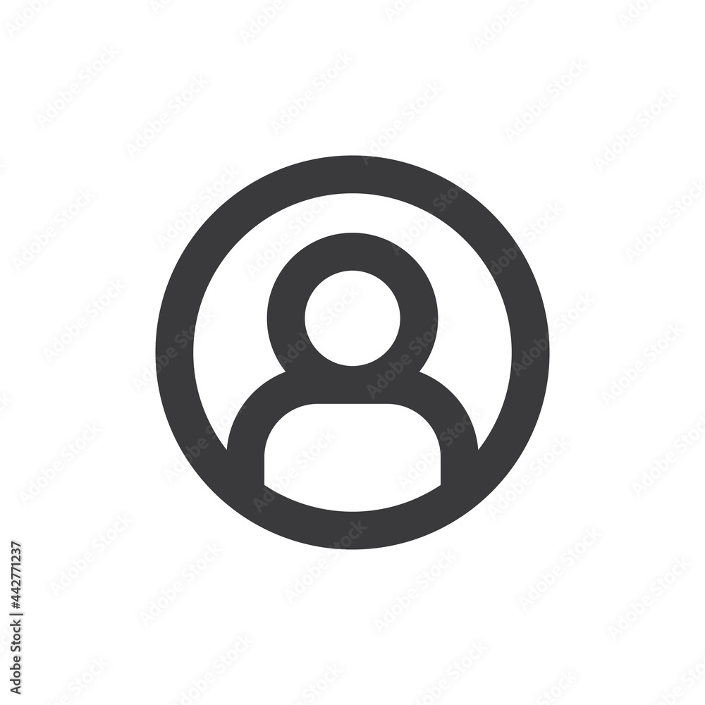User icon. Human person symbol. Avatar login sign. User icon. Human person symbol. Avatar login sign.