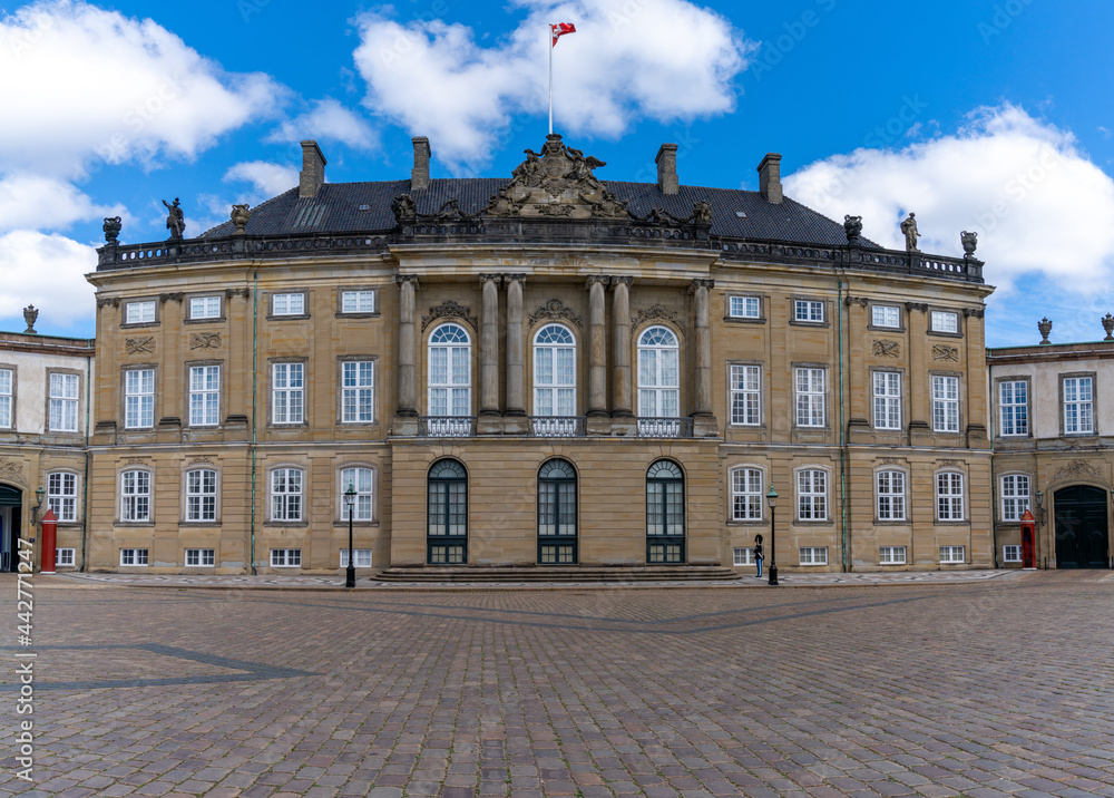 view of the Amalienborg Palace in Copenhagen