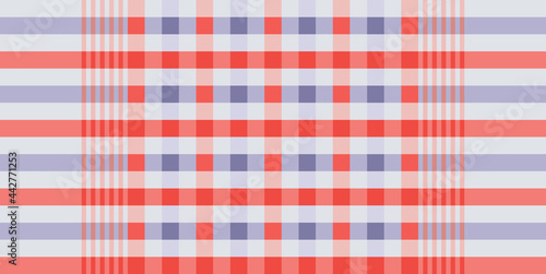 Loincloth pattern. Checkered cloth. Design for fabric, wallpaper, background, carpet, clothing. Vector illustration. red, pink, purple, grey color.