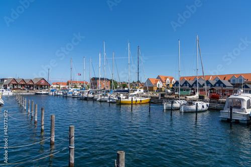 view of the marina and yacht harbor in Hundested © makasana photo