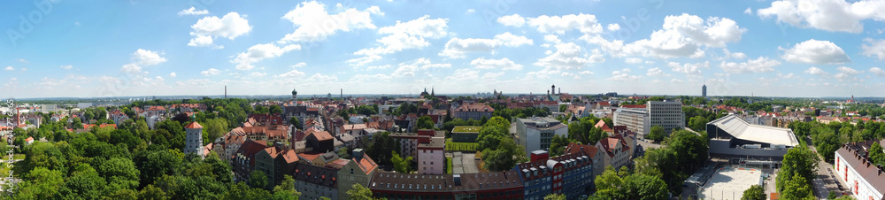 Augsburg, Deutschland: Panorama der Altstadt Augsburg, Deutschland: Panorama der Altstadt