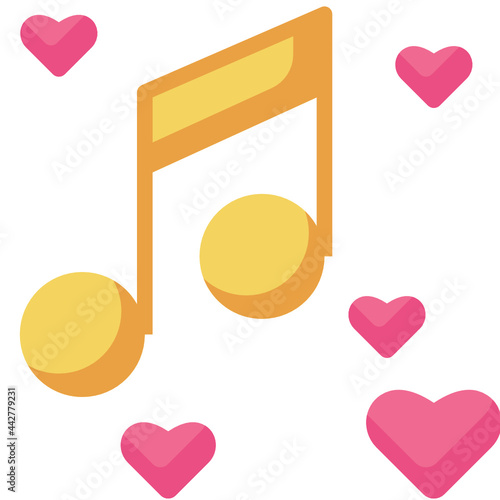music flat icon