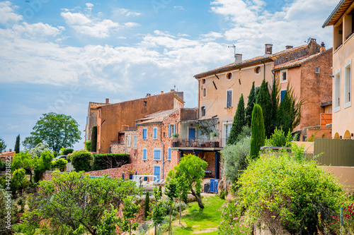 Vue sur Le village de Roussillon