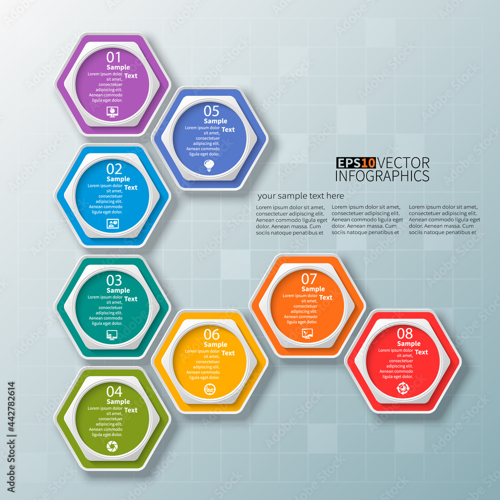 Abstract 3D Paper Infographics. Business template .Vector illustration Abstract 3D Paper Infographics. Business template .Vector illustration