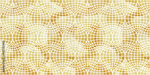 Pattern of vector mosaic in the oriental style.