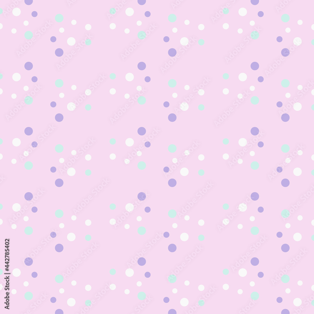 Simple dot pattern on pink background. Stylish design for your wallpaper. Vector illustration