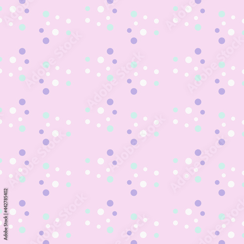 Simple dot pattern on pink background. Stylish design for your wallpaper. Vector illustration