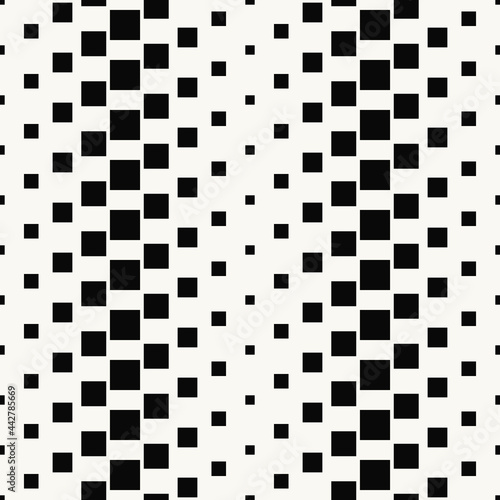 Valokuva Checker squares in black color and white background