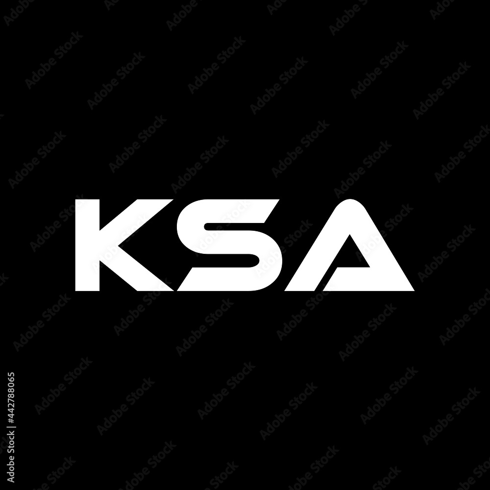 KSA letter logo design with black background in illustrator, vector logo modern alphabet font overlap style. calligraphy designs for logo, Poster, Invitation, etc. KSA letter logo design with black background in illustrator, vector logo modern alphabet font overlap style. calligraphy designs for logo, Poster, Invitation, etc.