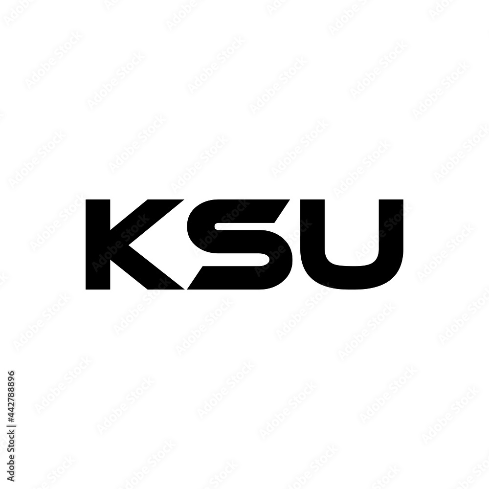 KSU letter logo design with white background in illustrator, vector logo modern alphabet font overlap style. calligraphy designs for logo, Poster, Invitation, etc. KSU letter logo design with white background in illustrator, vector logo modern alphabet font overlap style. calligraphy designs for logo, Poster, Invitation, etc.