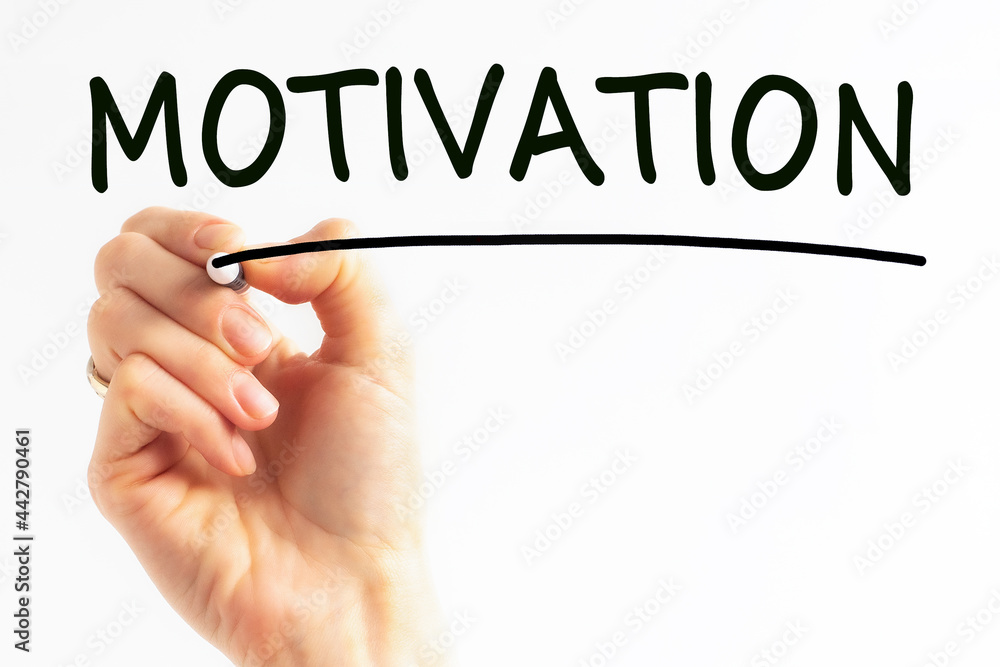 hand writing inscription motivation with marker, stock image hand writing inscription motivation with marker, stock image