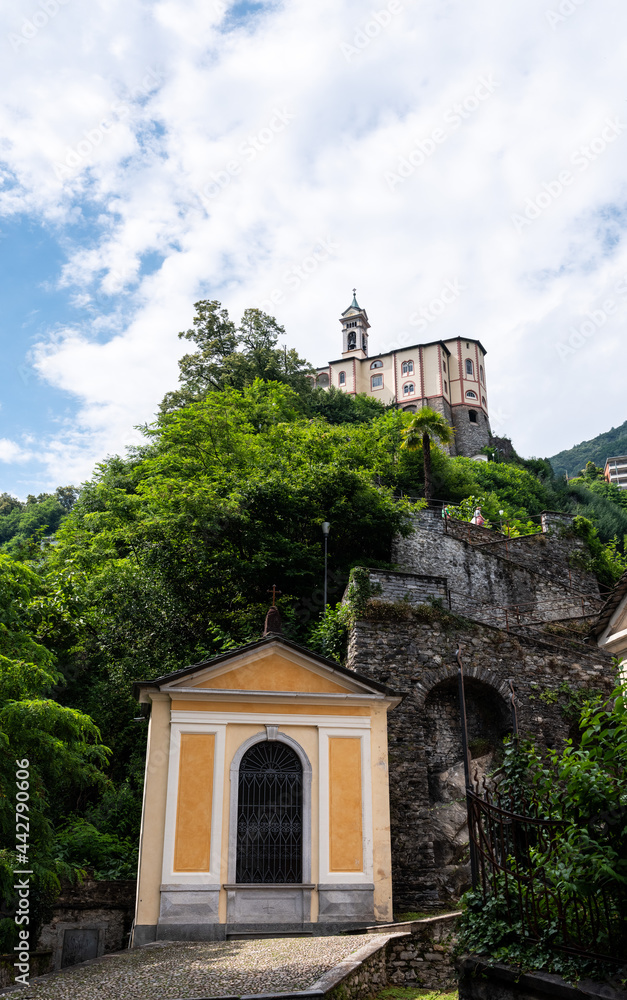 Madonna del Sasso im Tessin in der Schweiz Madonna del Sasso im Tessin in der Schweiz