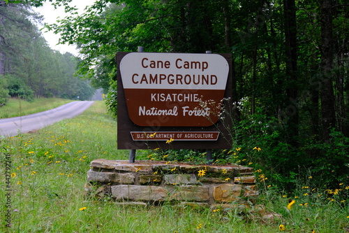 Cane Camp Campground in Kisatchie National Forest in Louisiana