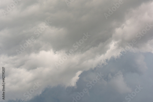 Fototapeta Naklejka Na Ścianę i Meble -  Dark clouds Background. Dramatic Storm Clouds