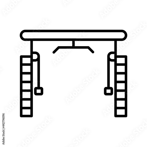 Cable crossover Vector Line Icon Design