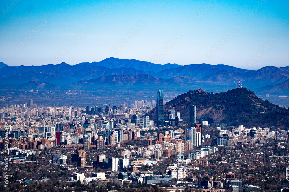 Santiago de Chile desde la cordillera