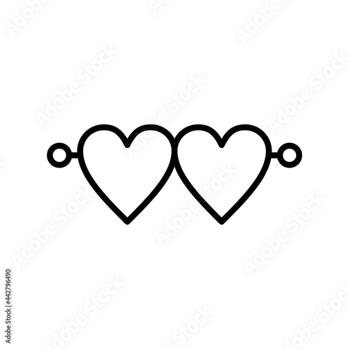 Brooch Vector Line Icon Design