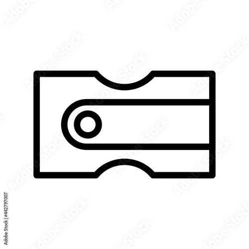 Sharpener Vector Line Icon Design