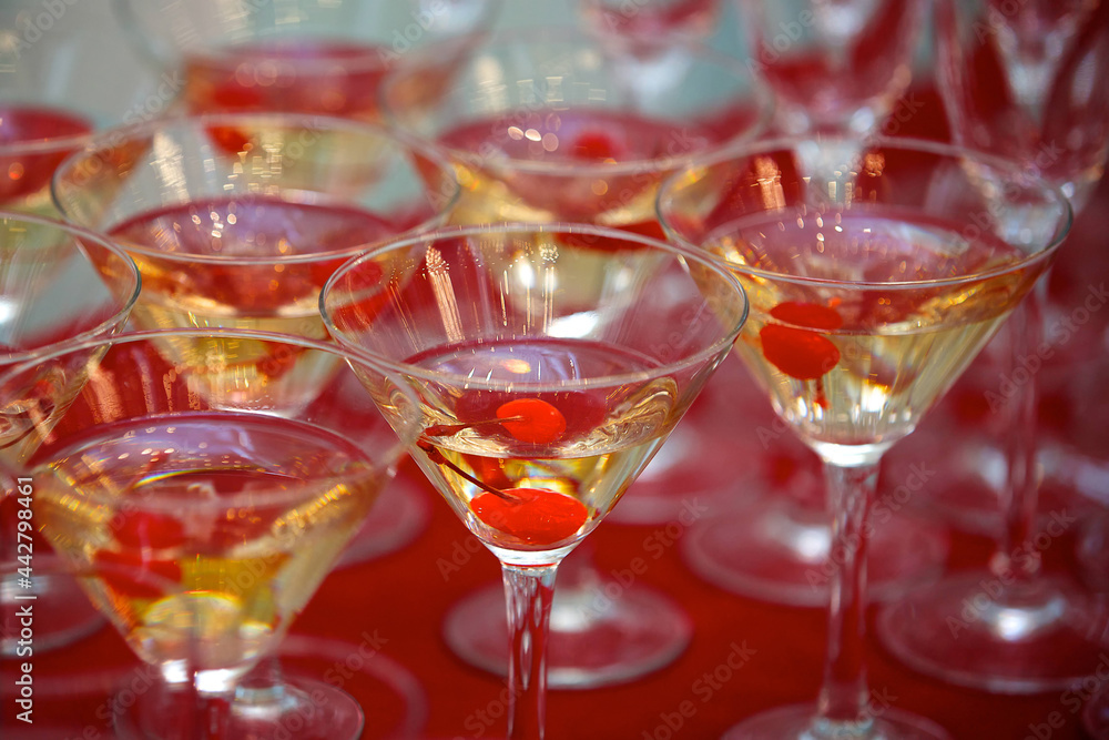 Fototapeta premium Crystal glasses for holiday