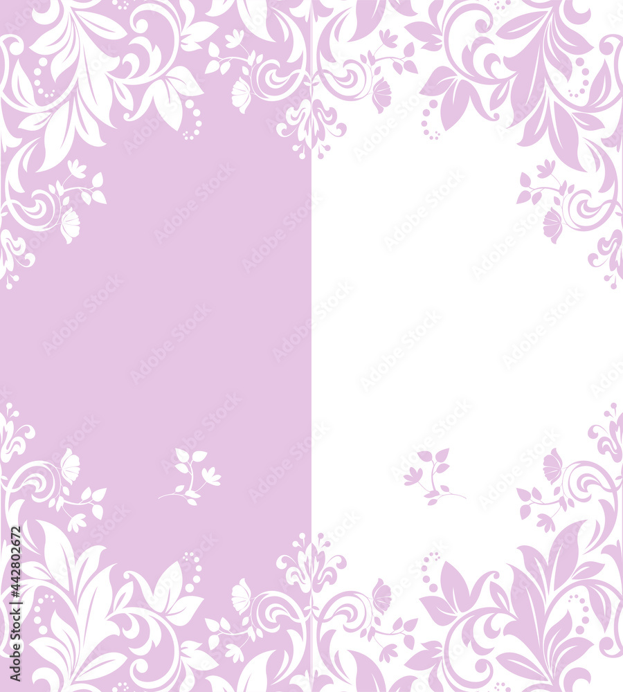 Abstract floral pattern. Vector seamless background. Perfect for invitations or announcements.