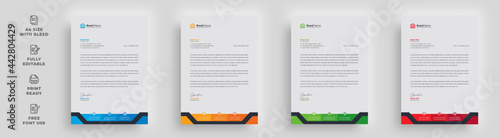 letterhead flyer corporate business company leaflet creative informative brochure 1-page flyer minimal abstract advertising eye-catching poster magazine newsletter template design with a logo