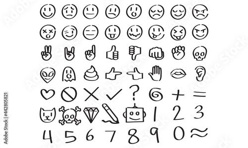 Whiteboard Emoji Instructional Design Icon Set