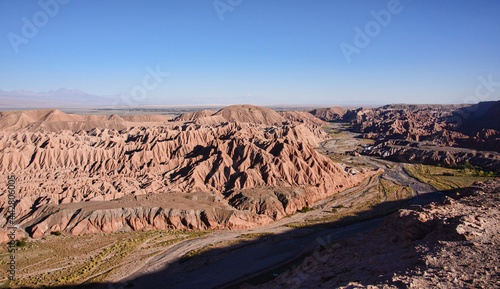 Amazing desert landscape in the Valle Marte, San Pedro de Atacama, Chile