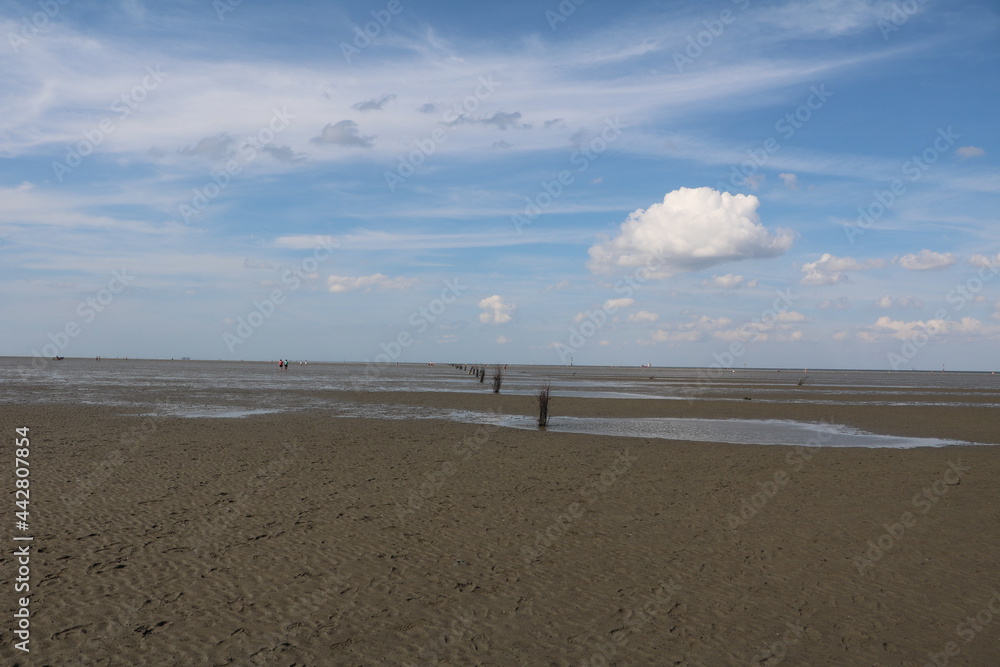 Low tide in Cuxhaven, Germany
