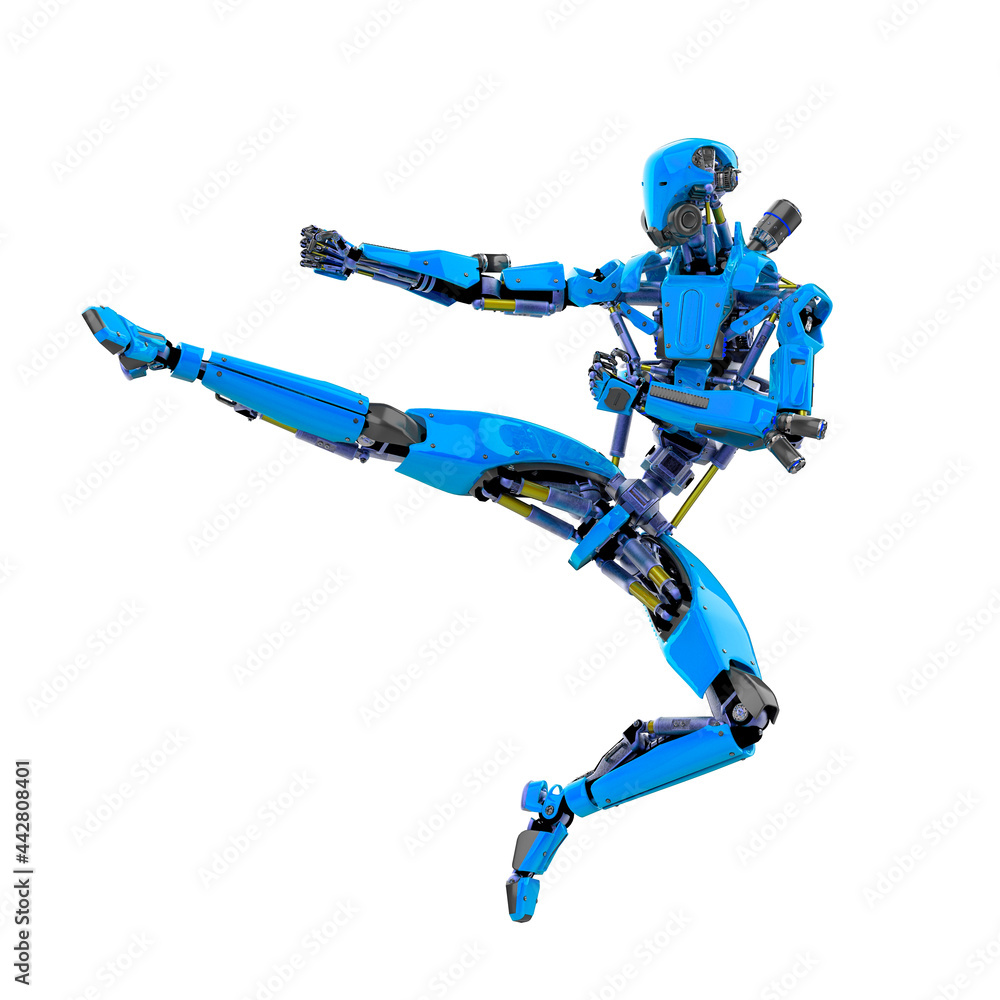 super robot in karate jump super robot in karate jump