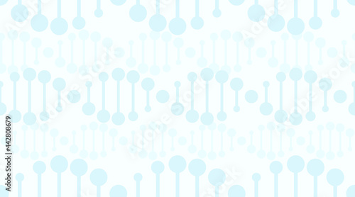 DNA genetics seamless pattern. Blue background. Chromosomal genetic spiral illustration. EPS 10 vector icon