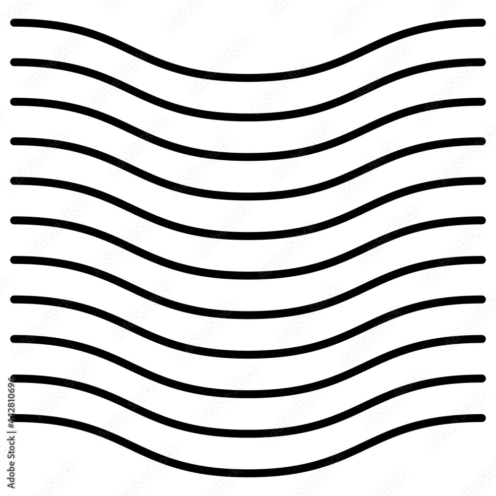 Obraz premium seamlessly repeatable wavy waving undulate billowy lines stripes pattern texture background